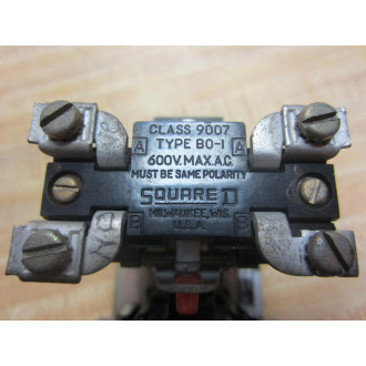 Square D 9050 AG-1D Timer Relay 9050AG1D Switch 9007 BO-1 9007B01 - Used