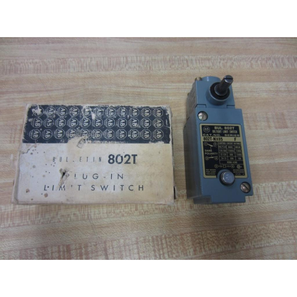 Allen Bradley 802T-NX85 Limit Switch WOper. Head 802TNX85 Series F