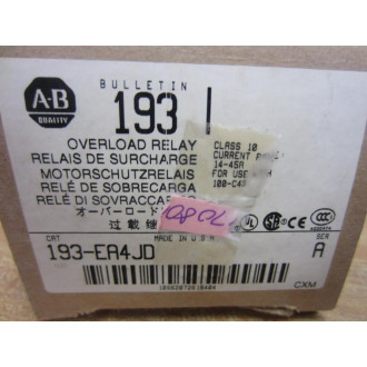 Allen Bradley 193-EA4JD Overload Relay Series A