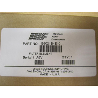 Western Filter E6021B4E10 Filter Element