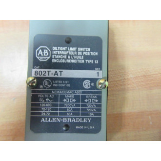 Allen Bradley 802T-AT Limit Switch 802TAT