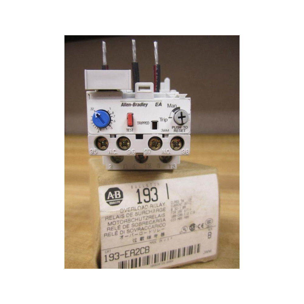Allen Bradley 193-EA2CB Overload Relay 193EA2CB Series B
