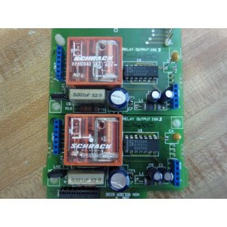 Eurotherm 020988 Board 818 Option Board ISS.4 W2 Relay PCB's - Used