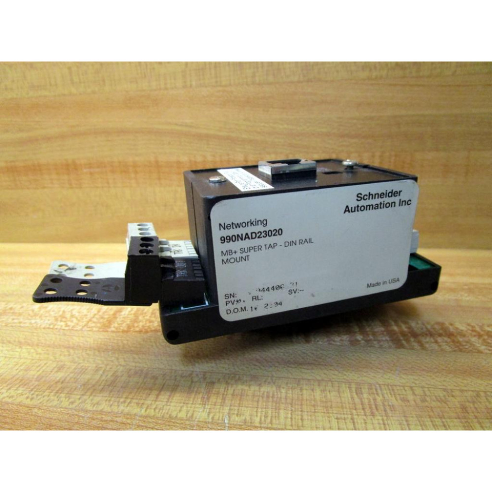 Schneider 990NAD23020 ModBus + Super Tap Din Rail Mount WTerminal Ext. - Used