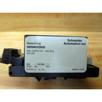 Schneider 990NAD23020 ModBus + Super Tap Din Rail Mount WTerminal Ext. - Used
