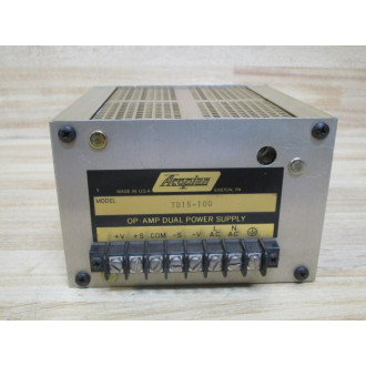 Acopian TD15-100 Dual Tracking Power Supply TD15100 - Used