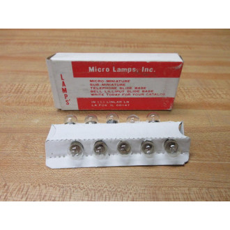 Micro Lamps ML-219 Miniature Lamps Light Bulbs 219 (Pack of 10)