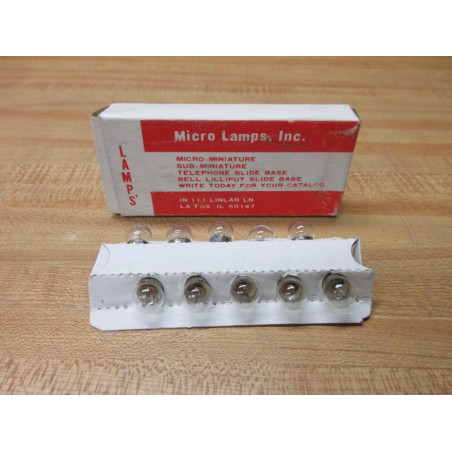 Micro Lamps ML-219 Miniature Lamps Light Bulbs 219 (Pack of 10)