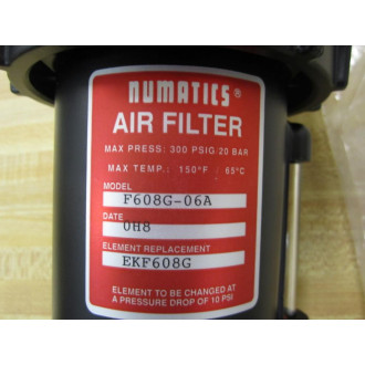 Numatics F608G-06A Air Filter F608G06A (Pack of 2)