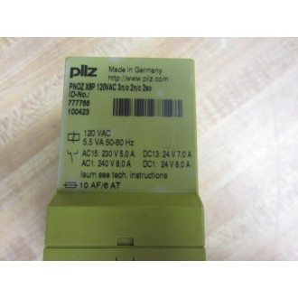 Pilz PNOZ X8P 120VAC Relay 777765