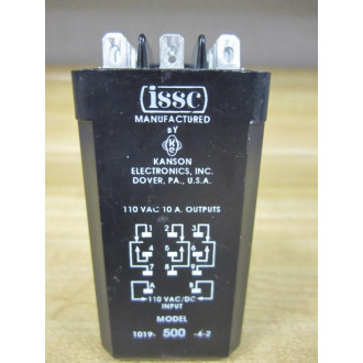 ISSC 1019-500-4-2 Relay 101950042 0.5-500 Seconds Adjustable - Used