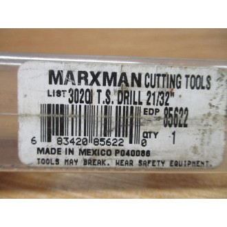 Marxman 85622 Taper Shank Drill 2132" 302QI