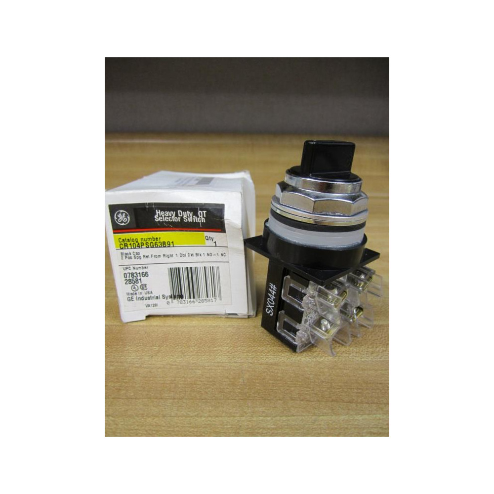 General Electric CR104PSG63B91 Selector Switch CR104P 2 Position wContact
