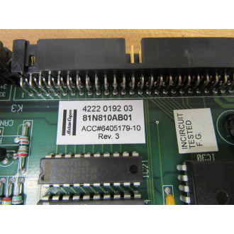 Atlas Copco 81N810AB01 Circuit Board 4222-0192-03 - Used