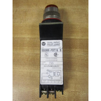 Allen Bradley 800MR-PDT16 Pilot Light Amber 800MR-PDT16A - Used