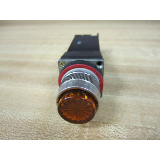Allen Bradley 800MR-PDT16 Pilot Light Amber 800MR-PDT16A - Used
