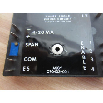Research 070403-001 Firing Circuit Phase - Used