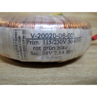 Wagner V-20020-06-001 Transformer - Used
