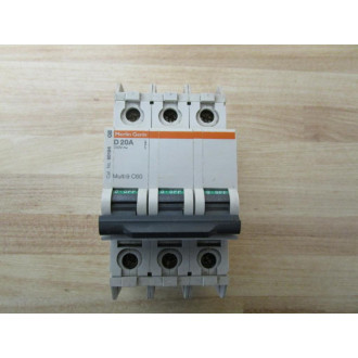 Merlin Gerin 60196 Square D Breaker 20A MG60196 Schneider - Used