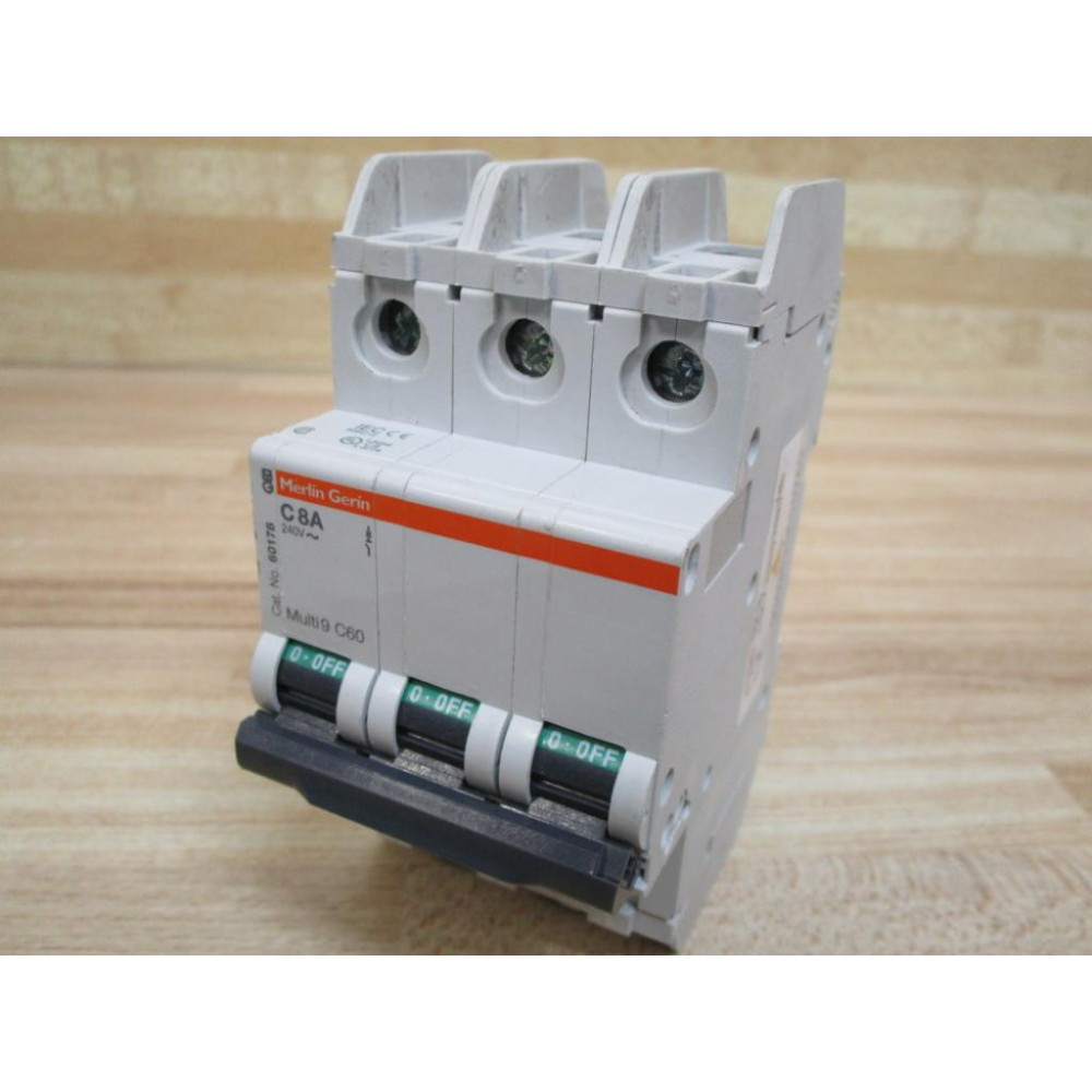 Merlin Gerin 60176 Square D Breaker 8A MG60176 Schneider - Used