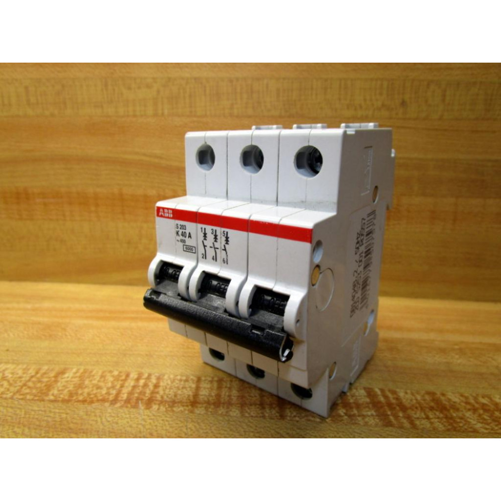 ABB S203-K40A Circuit Breaker S 203 K 40 A Cracked - Used
