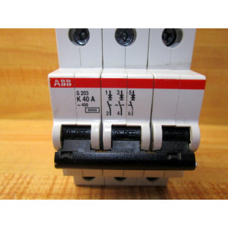 ABB S203-K40A Circuit Breaker S 203 K 40 A Cracked - Used