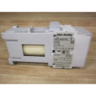 Allen Bradley 100-C43DJ10 Contactor 100C43DJ10 Cracked Housing - Used