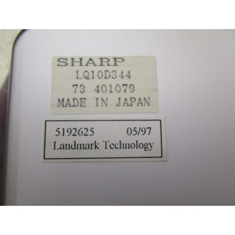Sharp LQ10D344 10.4" LCD Display Panel - Used