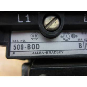 Allen Bradley 509-BOD Starter 509B0D With Wire - Used