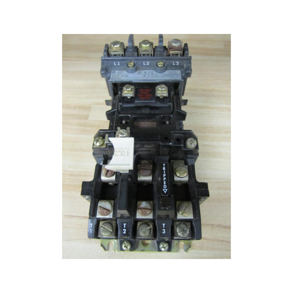 Allen Bradley 509-BOD Starter 509B0D Cracked Reset Button - Used