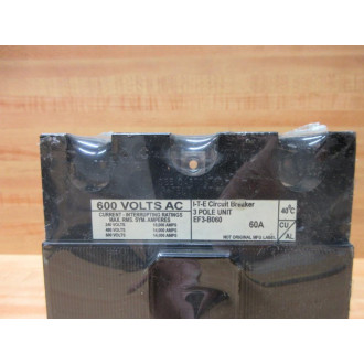 Siemens EF3-B060 ITE 60A Circuit Breaker EF3B060