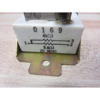 Iwaki 0169 Resistor 4KΩJ  3.6ΩJ - Used