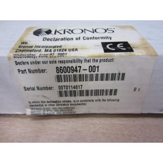 Kronos 8600947-001 Ethernet Option Board 8600947001
