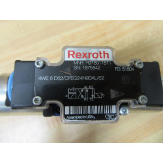 Rexroth Bosch R978017871 Valve 4WE 6 D62OFEG24N9DAL62 - New No Box