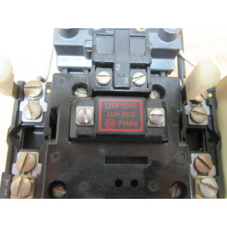 Allen Bradley 709-BOD103 Starter 709-B0D103 W 3 Relays - Used