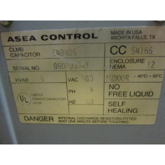 Asea C484D6 ABB Capacitor - Used