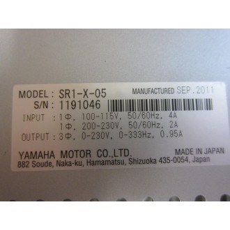 Yamaha SR1-X-05 SR1X Robot Controller SR1X05 Enclosure Only - Used