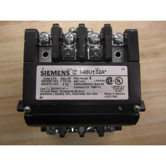 Siemens 14BUC32AA Non-Reversing Motor Starter Inverted Coil - New No Box