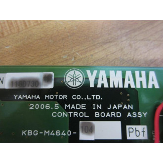 Yamaha KBG-M4640-104 Control Board Assy KBG-M4641-102 - Used