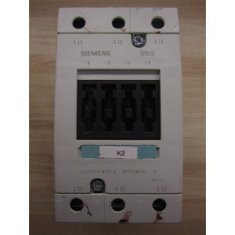 Siemens 3RT1045-1AK60 Contactor 3RT10451AK60 W 3RT1936-1CC00 - Used