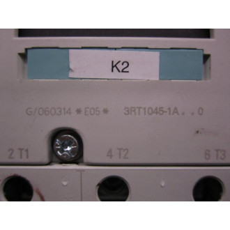 Siemens 3RT1045-1AK60 Contactor 3RT10451AK60 W 3RT1936-1CC00 - Used