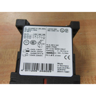 Siemens 3RH1122-1AK60 Relay 3RH11221AK60 G1141111 *E05* - Used