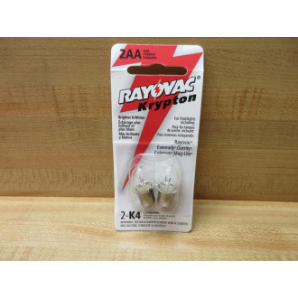Rayovac K4 Krypton Miniature Lamps Light Bulbs (Pack of 18)