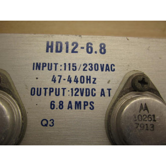 Power-One HD12-6.8 Power Supply - Used
