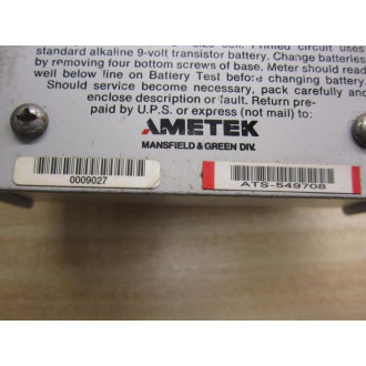Ametek C-891 Tachometer - Used
