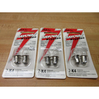 Rayovac K4 Krypton Miniature Lamps Light Bulbs (Pack of 18)