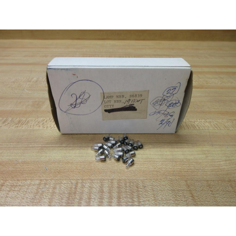 Generic S6839 Miniature Lamps Light Bulbs (Pack of 25)