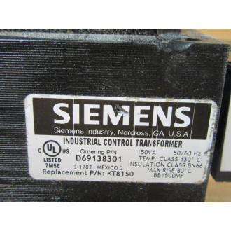 Siemens KT8150 Transformer WFuse Holder - Used