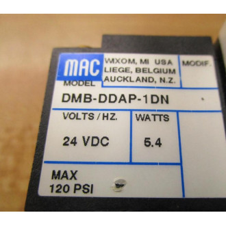 MAC MV-P1A-AEDA-DM-DDAP-1DN Valve MVP1AAEDADMDDAP1DN - Used