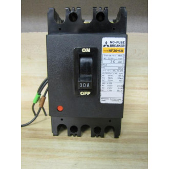 Mitsubishi NF 30-SB Circuit Breaker NF30SB 30A With Wires - Used
